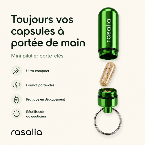 Mini Pilulier Porte-clés Rasalia