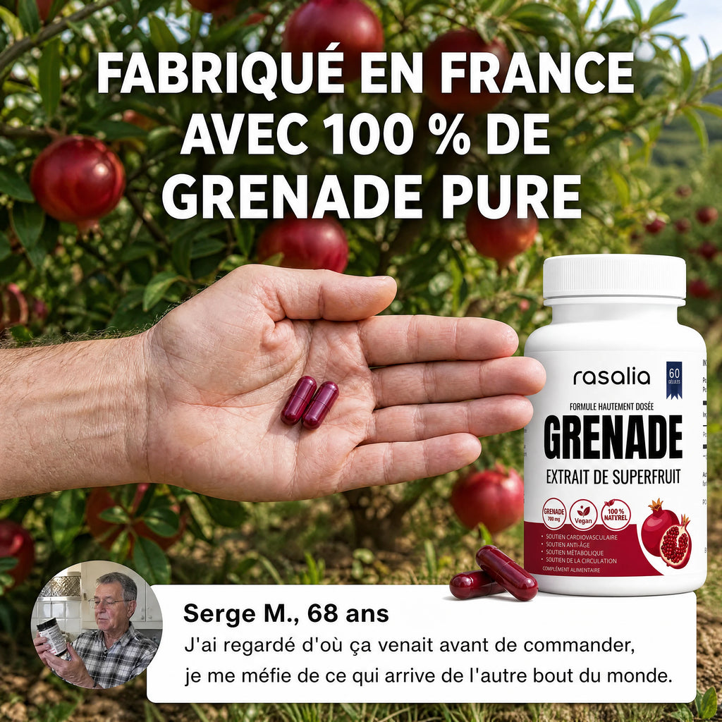 Grenade Rasalia fabriquée en France, 100 % grenade pure