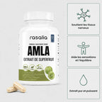 Gélules d'amla Rasalia : soutient les tissus nerveux, les sensations et l'équilibre
